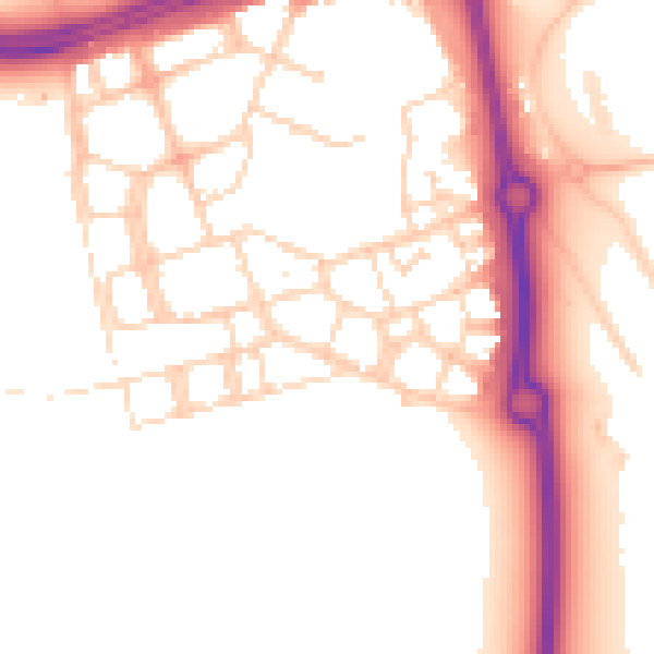 Daytime road noise heatmap for NN5 4ET
