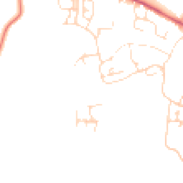 Daytime road noise heatmap for NN5 4UD