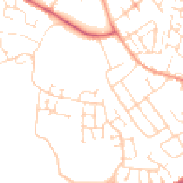 Daytime road noise heatmap for NN5 4US