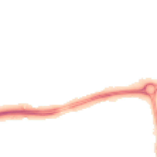 Night-time road noise heatmap for NN5 4WA