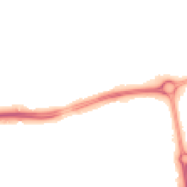 Night-time road noise heatmap for NN5 4WQ