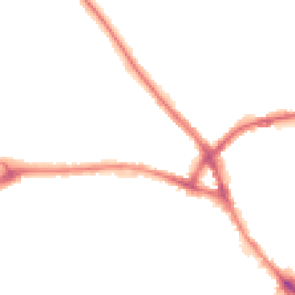 Night-time road noise heatmap for NN5 5BP