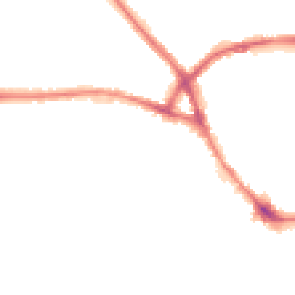 Night-time road noise heatmap for NN5 5LP