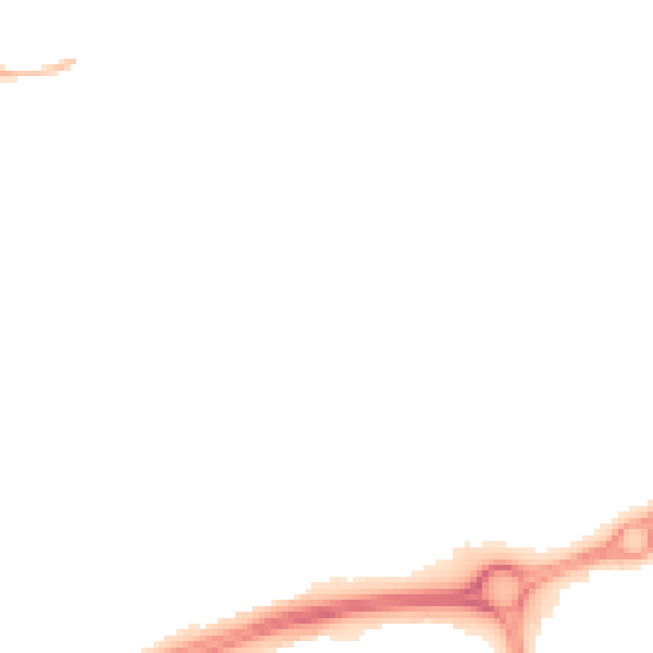 Night-time road noise heatmap for NN5 6EU