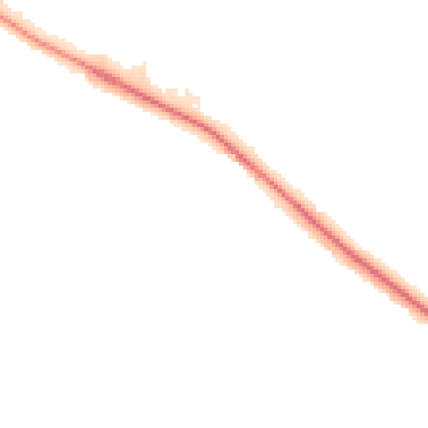 Night-time road noise heatmap for NN5 6TX