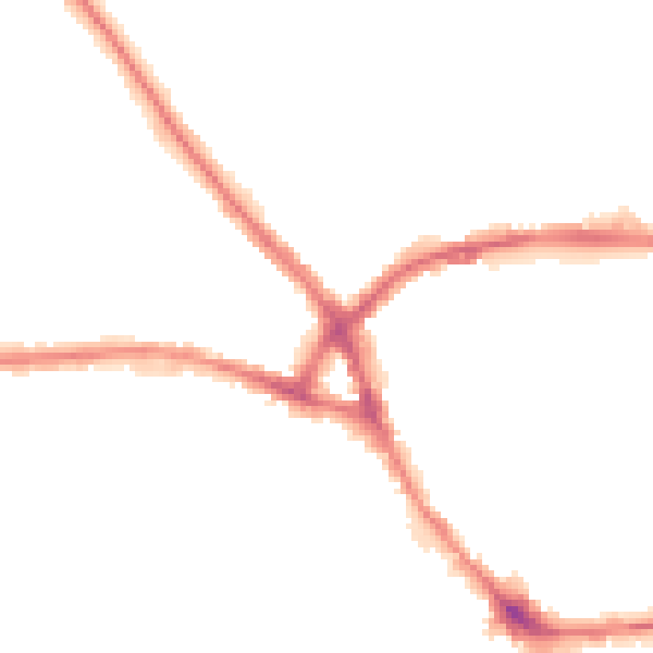 Night-time road noise heatmap for NN5 7AD