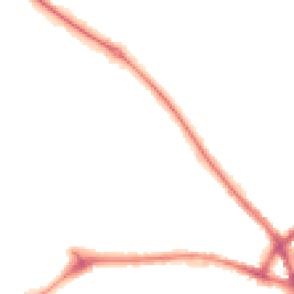 Night-time road noise heatmap for NN5 7AN