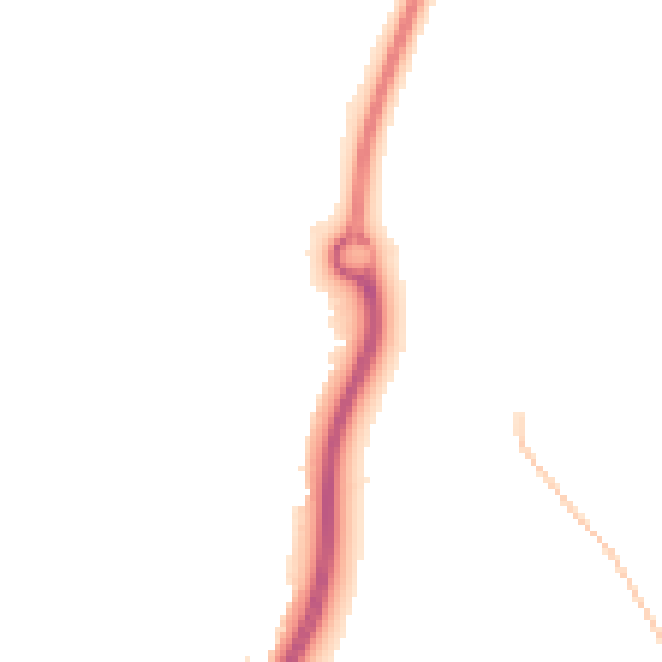 Night-time road noise heatmap for NN6 0AA