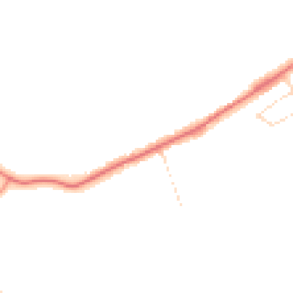 Daytime road noise heatmap for NN6 0AG