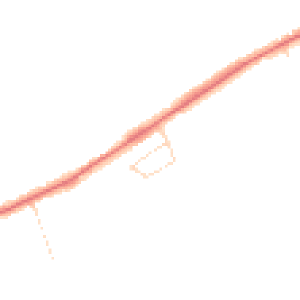 Daytime road noise heatmap for NN6 0AH
