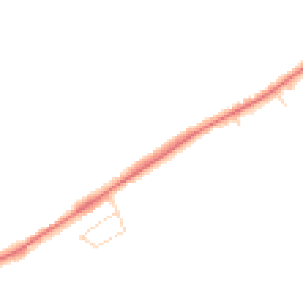 Daytime road noise heatmap for NN6 0AN
