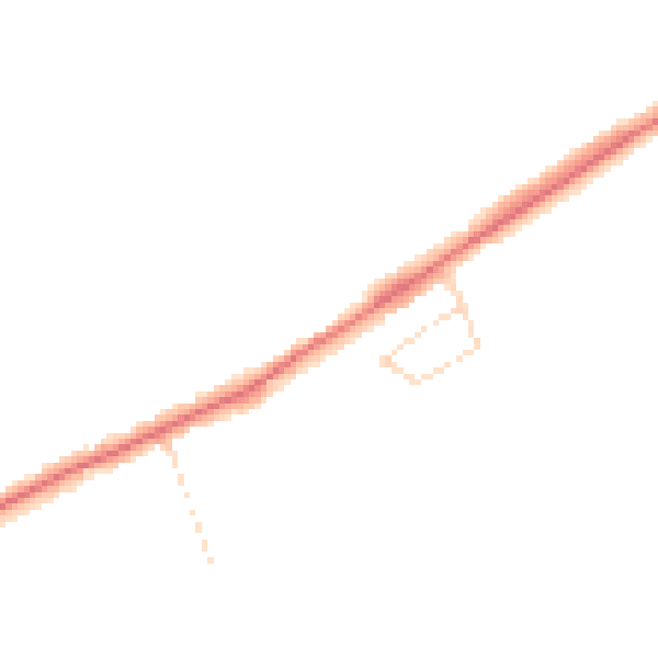 Daytime road noise heatmap for NN6 0AQ