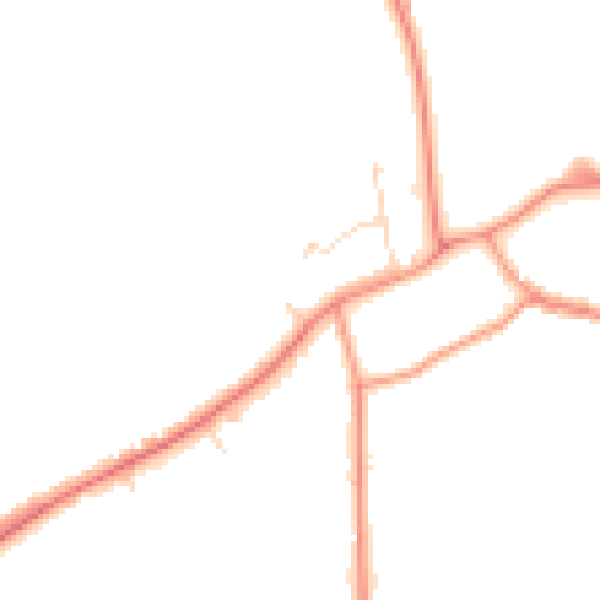 Daytime road noise heatmap for NN6 0AY
