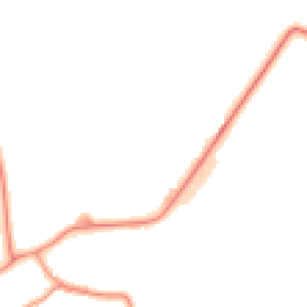 Daytime road noise heatmap for NN6 0BN