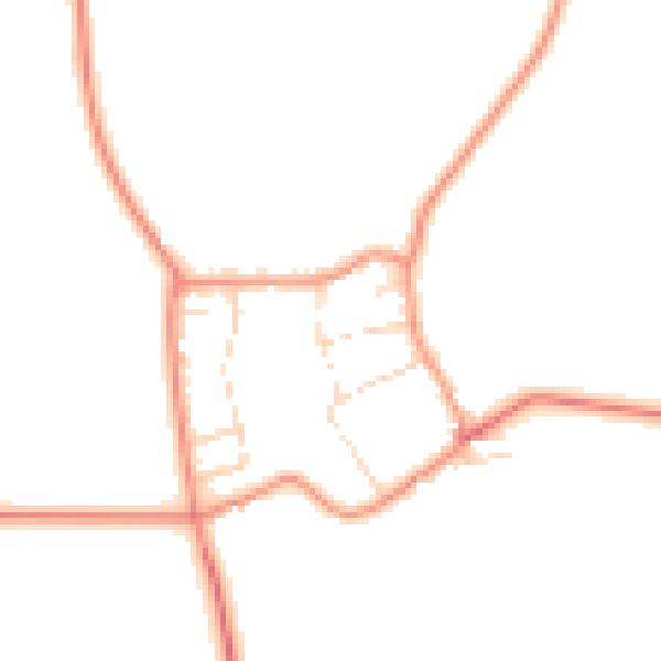 Daytime road noise heatmap for NN6 0DN