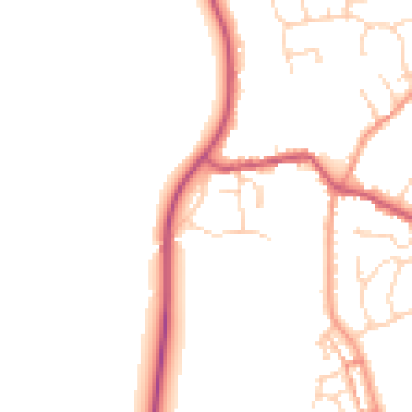 Daytime road noise heatmap for NN6 0EU