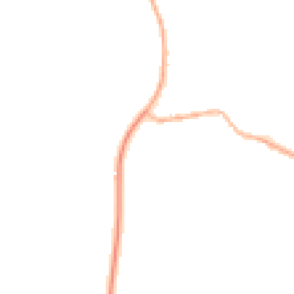 Night-time road noise heatmap for NN6 0EU