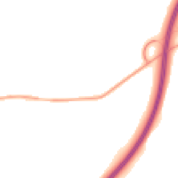 Night-time road noise heatmap for NN6 0FR