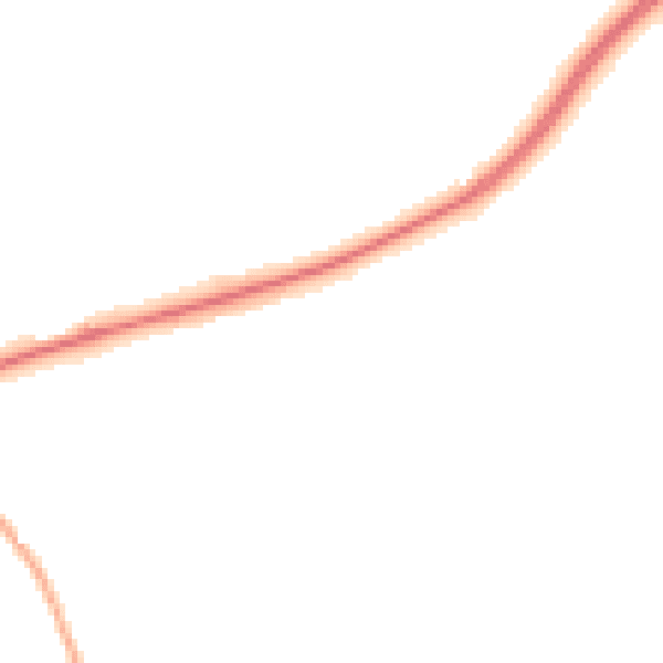 Night-time road noise heatmap for NN6 0FX