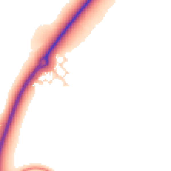 Daytime road noise heatmap for NN6 0GF