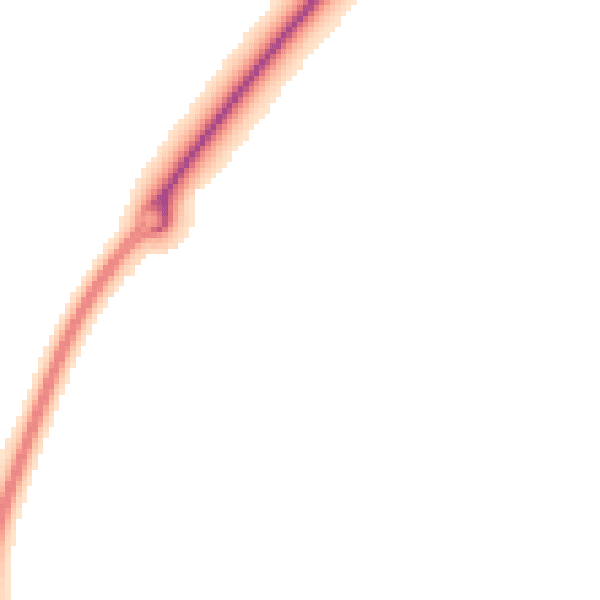 Night-time road noise heatmap for NN6 0GF