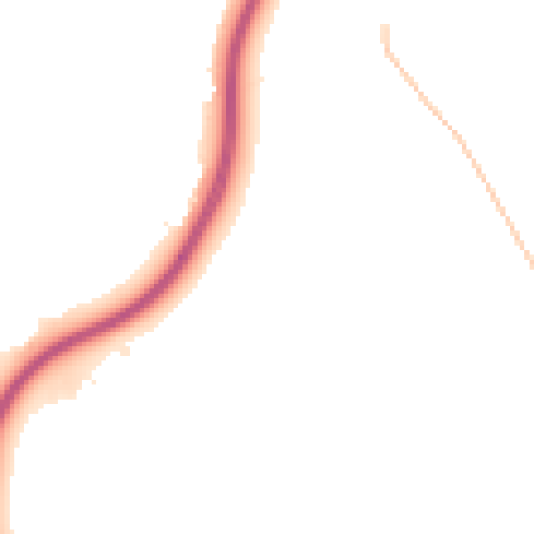 Night-time road noise heatmap for NN6 0GR