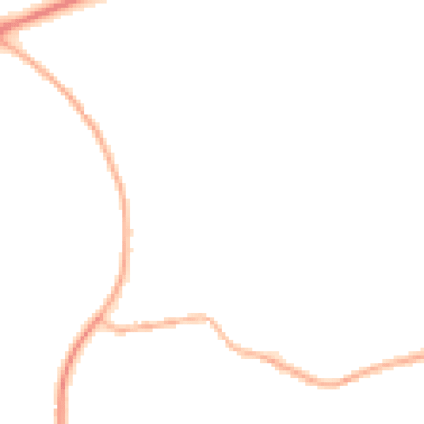 Night-time road noise heatmap for NN6 0HU