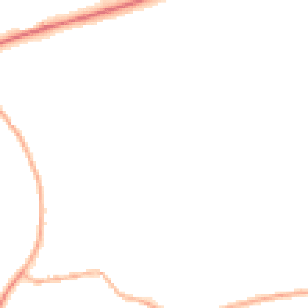 Night-time road noise heatmap for NN6 0HZ