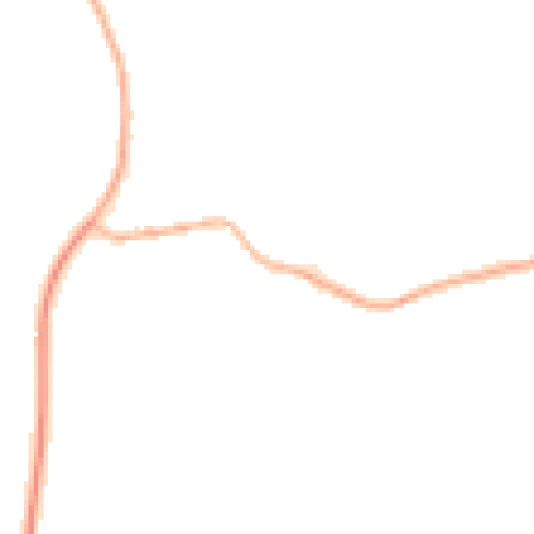 Night-time road noise heatmap for NN6 0NA