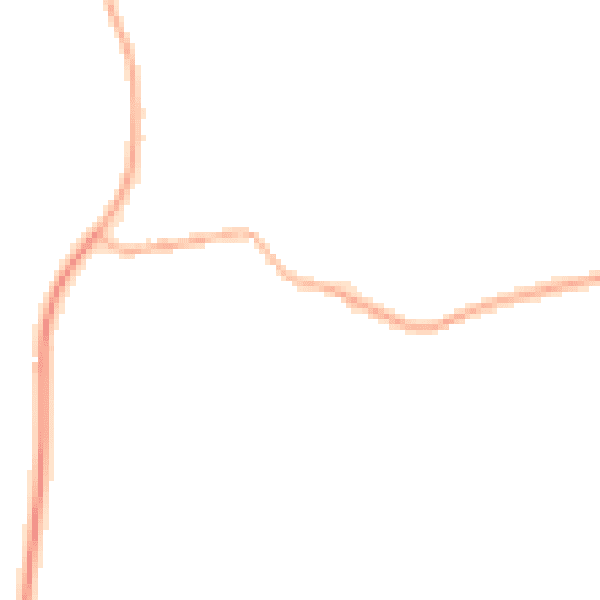 Night-time road noise heatmap for NN6 0NB