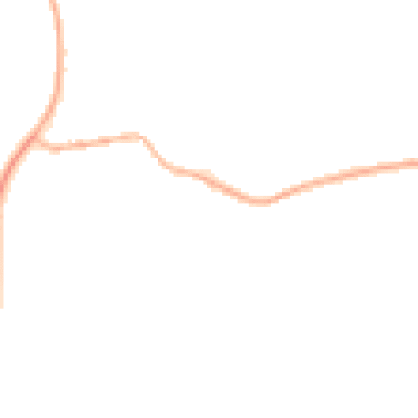 Night-time road noise heatmap for NN6 0NU