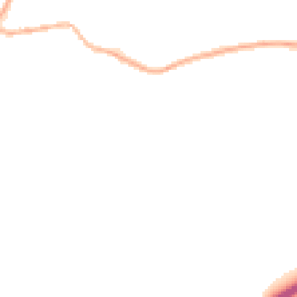 Night-time road noise heatmap for NN6 0PD