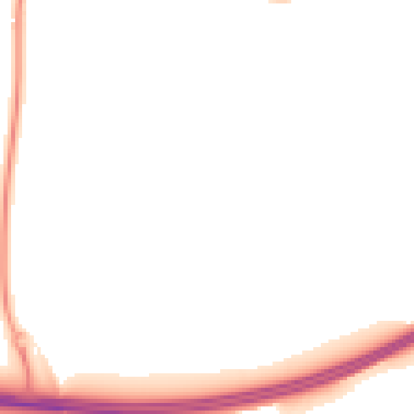 Night-time road noise heatmap for NN6 0PL