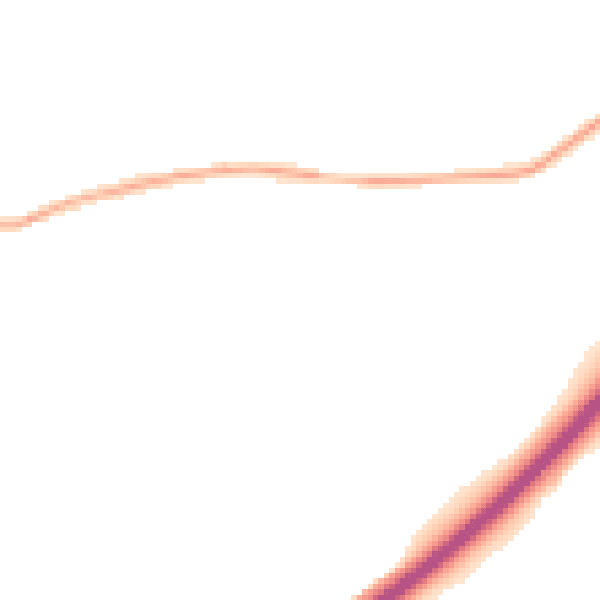 Night-time road noise heatmap for NN6 0PR