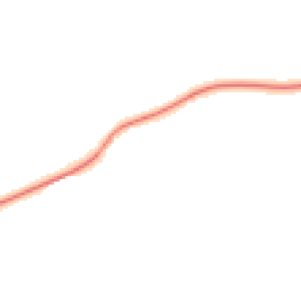 Night-time road noise heatmap for NN6 0QL