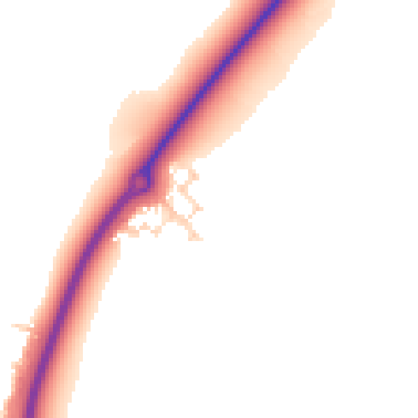 Daytime road noise heatmap for NN6 0RS