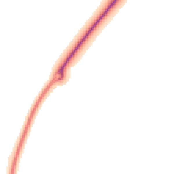 Night-time road noise heatmap for NN6 0RS