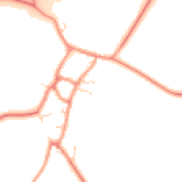 Daytime road noise heatmap for NN6 6DQ
