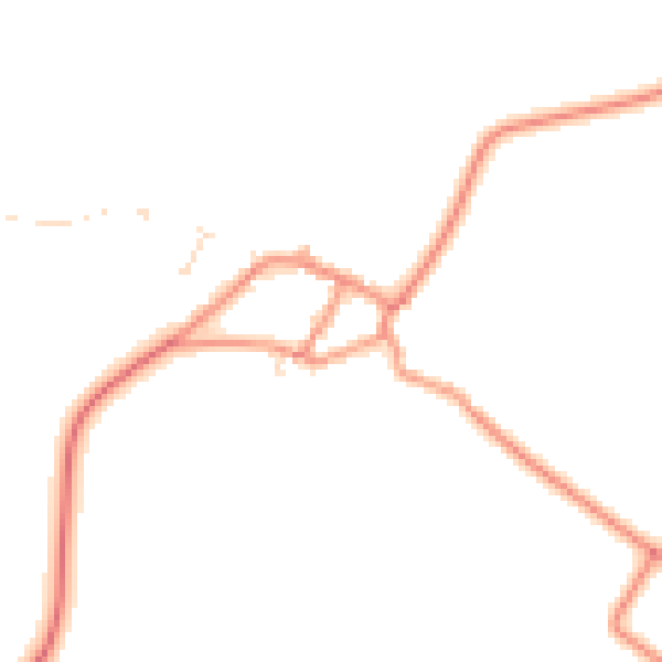 Daytime road noise heatmap for NN6 6EF