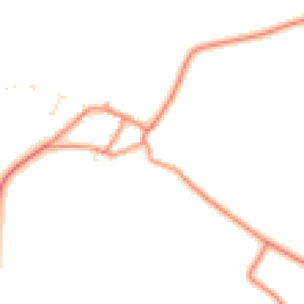 Daytime road noise heatmap for NN6 6EN