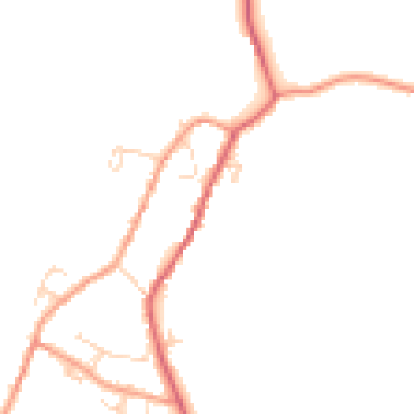 Daytime road noise heatmap for NN6 6HT