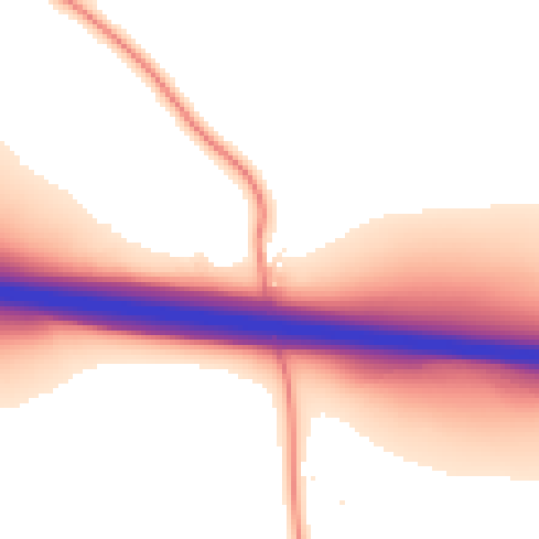 Daytime road noise heatmap for NN6 6JT