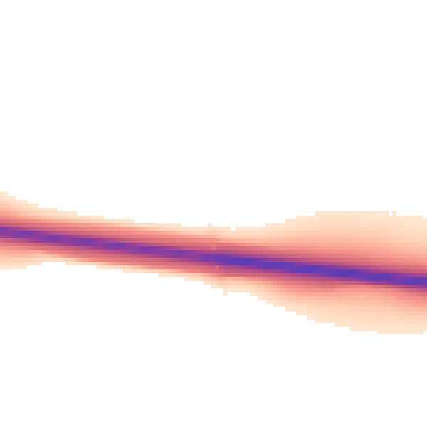 Night-time road noise heatmap for NN6 6JT