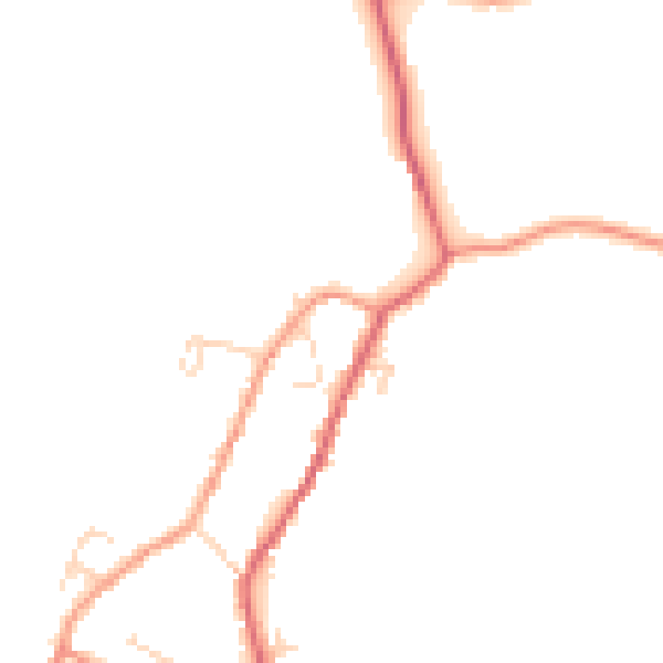Daytime road noise heatmap for NN6 6JW