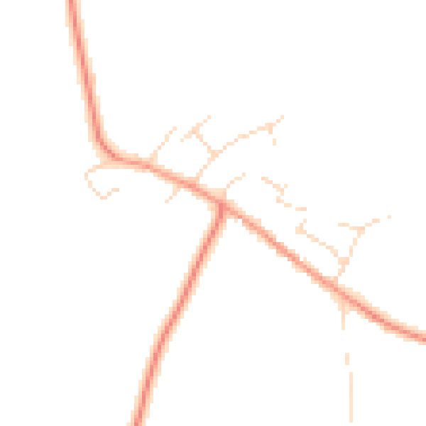 Daytime road noise heatmap for NN6 6NA