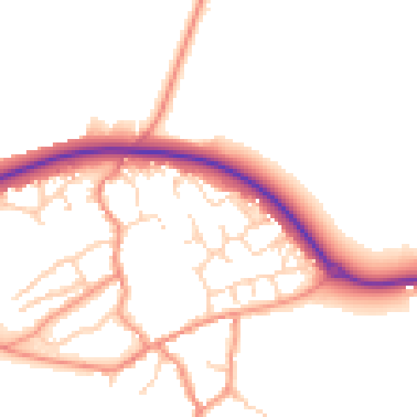 Daytime road noise heatmap for NN6 7GA