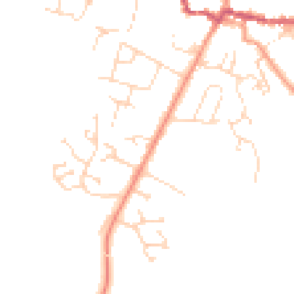 Daytime road noise heatmap for NN6 7GR