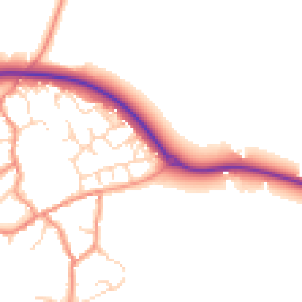 Daytime road noise heatmap for NN6 7GT