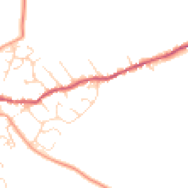 Daytime road noise heatmap for NN6 7RT