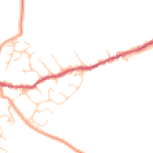 Daytime road noise heatmap for NN6 7RU